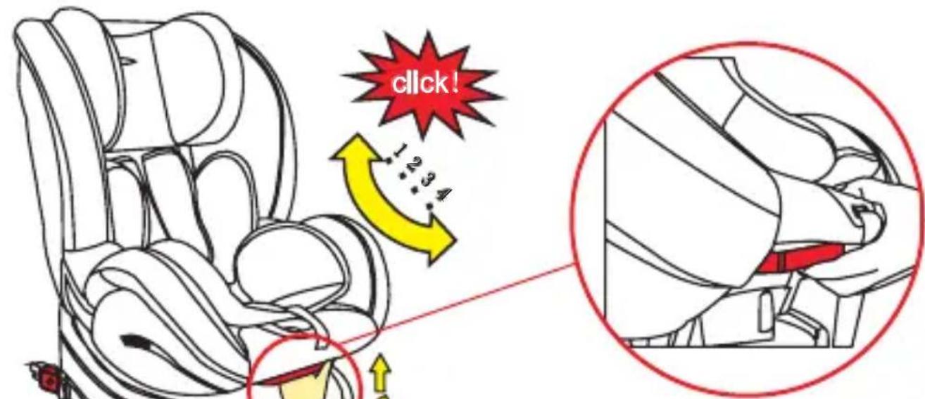 Osann Jet - Réglage du siège dans différentes positions inclinées - 1