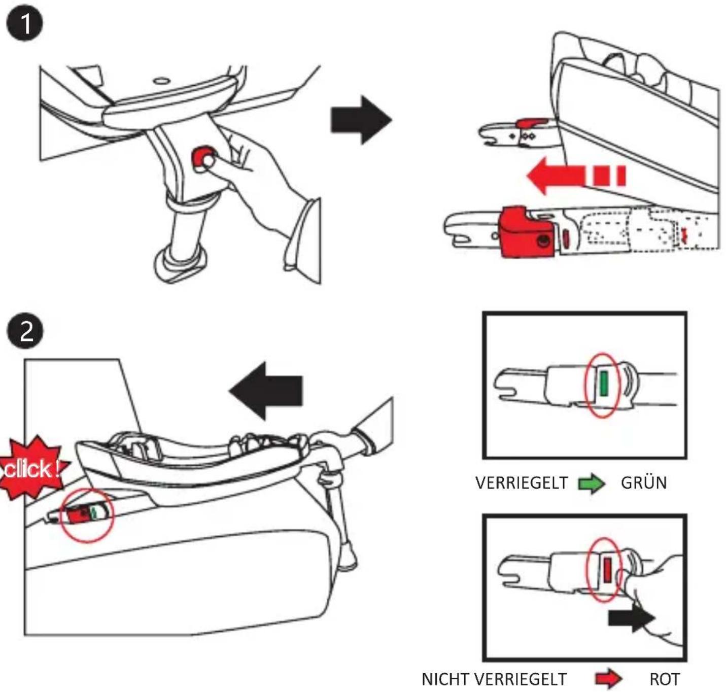 Osann Jet - Installation der ISOFIX-Basis für das Kinderrückhaltesystem - 1
