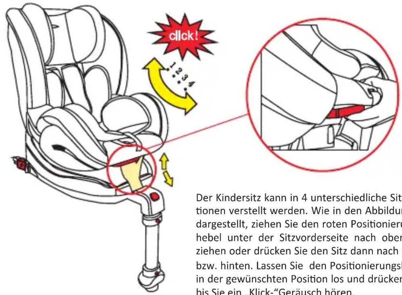 Osann Jet - Verstellung der Rückenlehne - 1