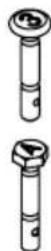 TROY-BILT Storm 2420 - 3-Stage Snow Blower replacement shear pins - 1