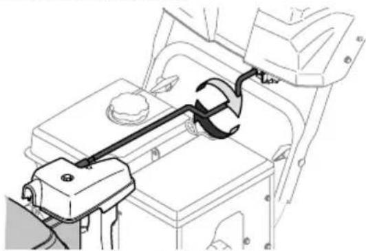 TROY-BILT Storm 2420 - CONTROL DE ROTACIÓN MANUAL DEL CANAL Y CONTROL ELÉCTRICO DEL CANAL (PALANCA DE CONTROL) (SI VIENEN EQUIPADOS) - 2