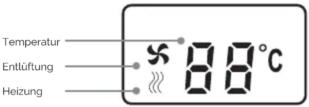 Temperatur Entlüftung Heizung 88°C