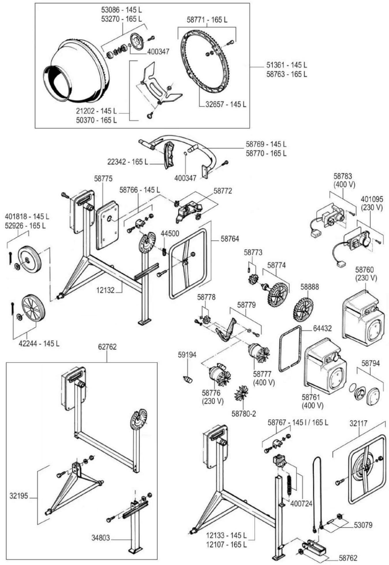 Lescha SM 185 S - GB Spare parts - 1