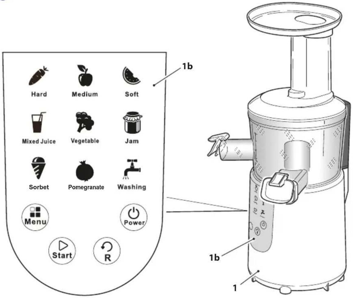 RGV Juice Art Digital - Controls and components - 1