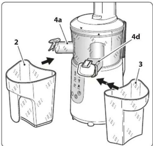 RGV Juice Art Digital - Vor dem Zusammenbau des Geräts sicherstellen, dass das Netzkabel eingesteckt ist. - 9