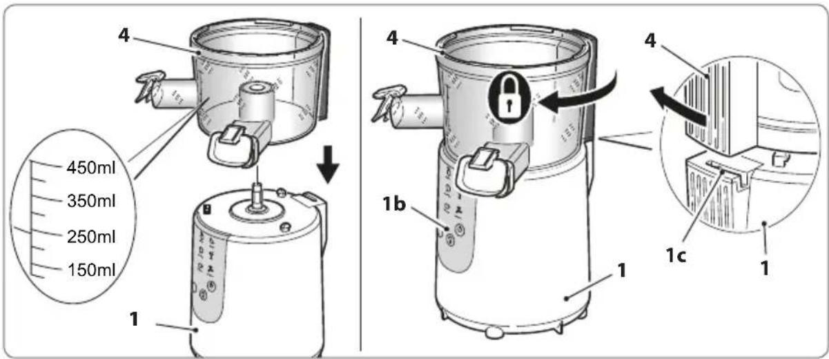 RGV Juice Art Digital - Prima di assemblare l'apparecchio, assicurarsi che il cavo di alimentazione sia scollegato. - 2