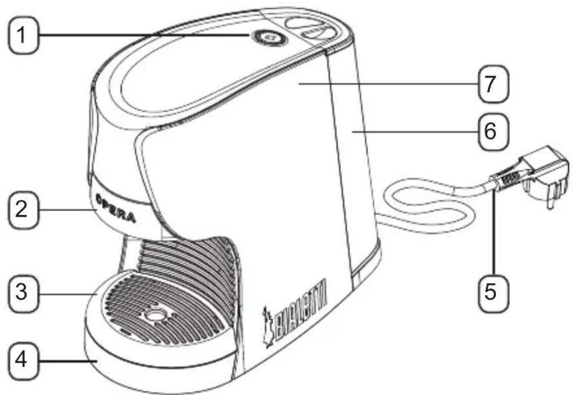 BIALETTI Opera CF45 - Description of the appliance - 1