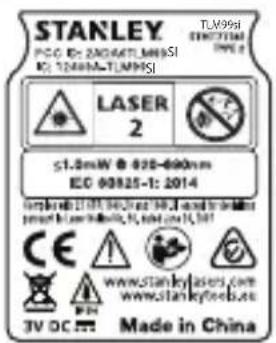STANLEY TLM99si - ΠΡΟΕΙΔΟΠΟΙΗΣΗ: - 2