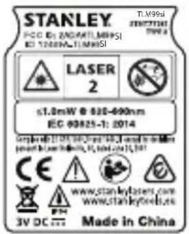 STANLEY TLM99si - ПРЕДУПРЕЖДЕНИЕ: - 3