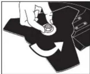GARLAND Best 921GV18 - MOUNTING THE CUTTING DISC - 4