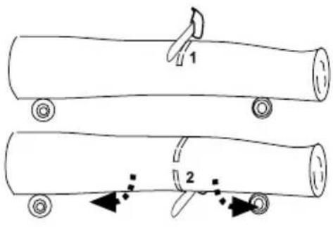 GARLAND Montana 516V20 - CORTE DE UM TRONCO APOIADO NO SOLO - 1