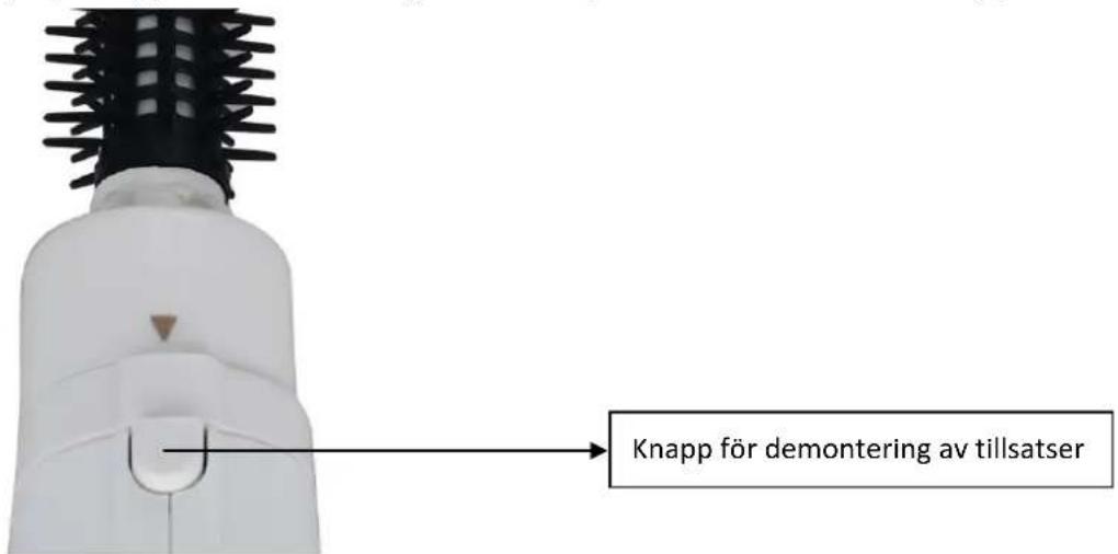 Knapp för demontering av tillsatser