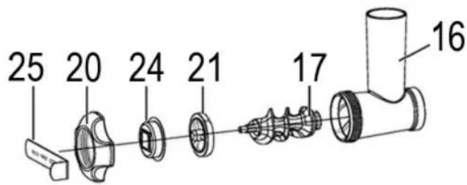PROFICOOK PCKM 1151 - Montage des Fleichwolfes - 4