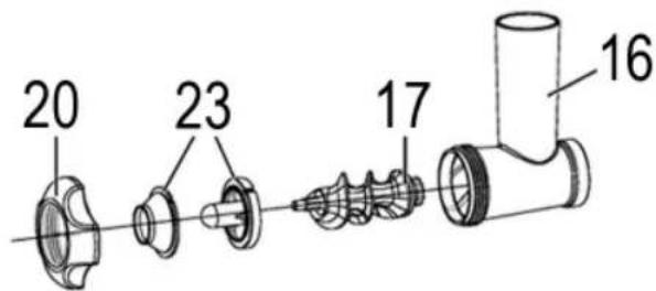 PROFICOOK PCKM 1151 - Montage des Fleichwolfes - 3
