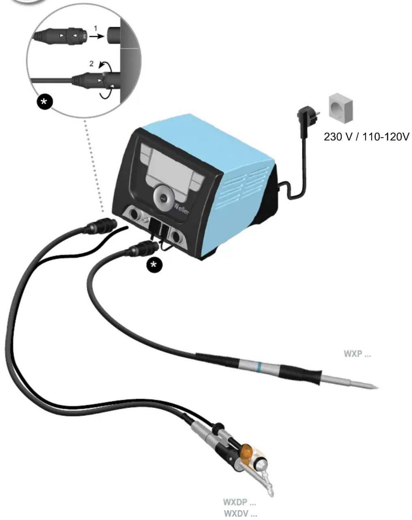 Weller WXP 90 - WX 1 / WX 2 / WXD 2 - 1