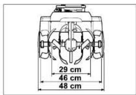 29 cm 46 cm 48 cm