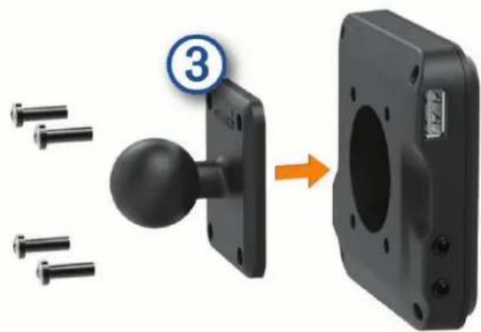 GARMIN DEZL LGV810 - Installation de l'adaptateur à rotule - 2