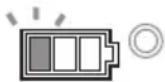 MAKITA DGA511 - Indicação da capacidade restante da bateria - 3
