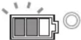 MAKITA DGA511 - Indicação da capacidade restante da bateria - 2