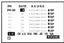 PR DATE H E U R E PR-03 3 ---- SP -- -- ---- SP -- -- ---- SP -- -- ---- SP -- -- ---- SP -- -- ---- SP L-V DI LU MA ME JE VE SA OK