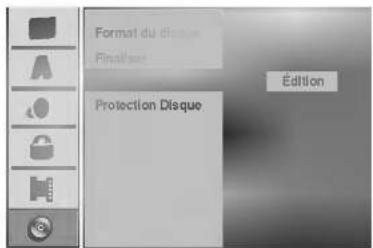 Format du disque Finalise Protection Disque Édition
