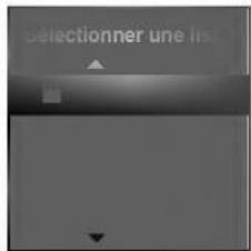 selectionner une lisi