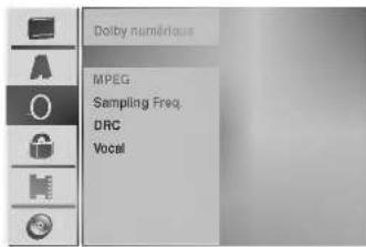 Dalby numérique MPEG Sampling Freq. DRC Vocal