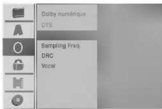 Dolby numérique OTS Sampling Freq. DRC Vocal