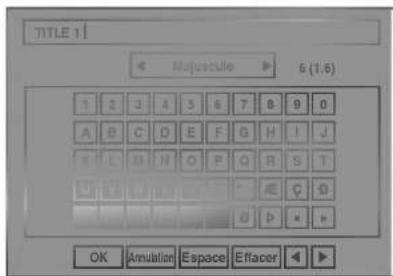 LG DR4922SVL - Utilisez ▲/▼ pour sélectionner l'option 'Nom titre' et appuyez sur ENTER. - 2