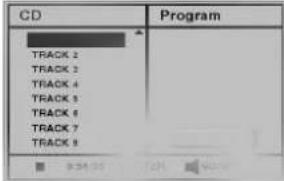CD Program TRACK 2 TRACK 2 TRACK 4 TRACK 3 TRACK 6 TRACK 7 TRACK 8