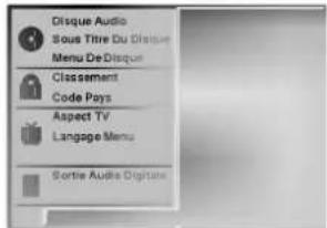 Disque Audio Sous Titre Du Disque Menu DeDisque Classement Code Pays Aspect TV Langage Menu Sortie Audio Digitane