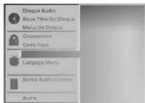 Disque Audio Beue Titre Du Disque Menu De Disque Chabement Code Plays Language Menu Bottle Audio Digitale Auxie