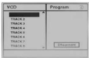 VCD TRACK 2 TRACK 3 TRACK 4 TRACK 5 TRACK 6 TRACK 7 TRACK 8 Program Effacement