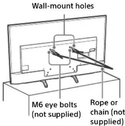 SONY Bravia KD43X720E - Recommended Measures to Secure the TV - 4