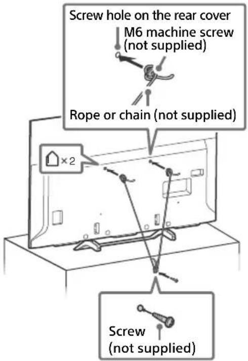 SONY Bravia KD43X720E - Recommended Measures to Secure the TV - 2