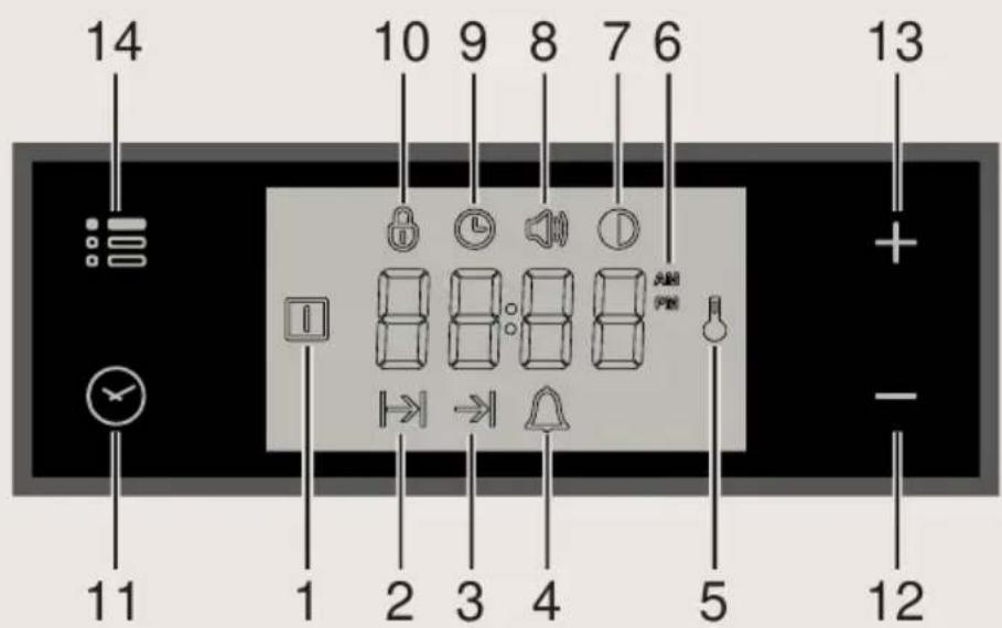 BORETTI CFBI601IX - Elektronische klok met “touch-control” - 1