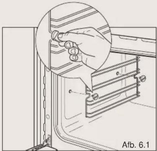 BORETTI CFBI601IX - Monteren en demonteren van de lijplaten - 1