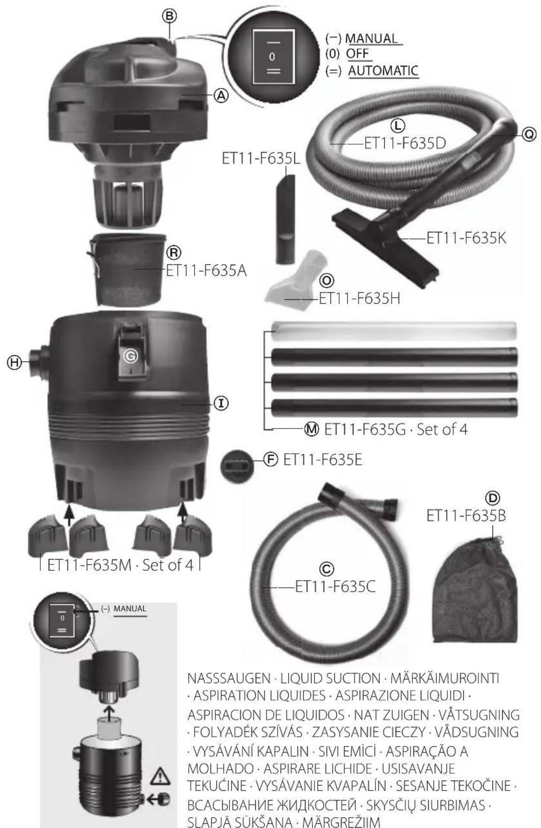 Heissner F635N00 - TEICHSCHLAMMSAUGER F635N-00 - 5