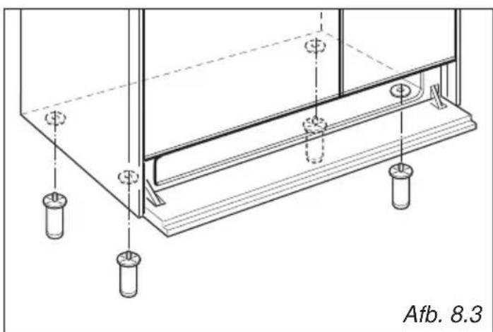BORETTI CFBI902ZW - DE VERSTELBARE VOETEN MONTEREN - 1