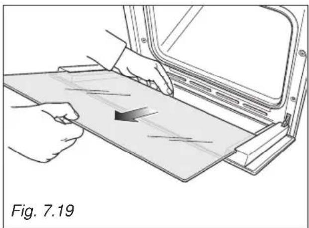 BORETTI CFBI902ZW - REMOVING THE MIDDLE AND INNER PANES OF GLASS - 1