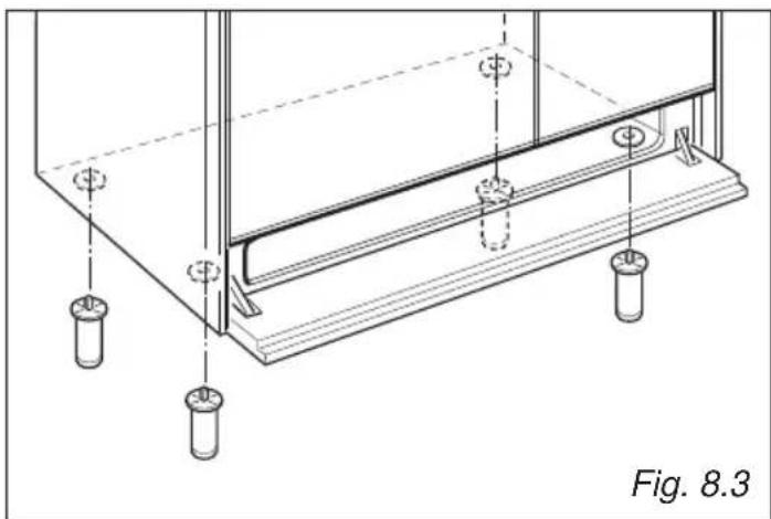 BORETTI CFBI902ZW - Installation des PIEDS reglables - 1