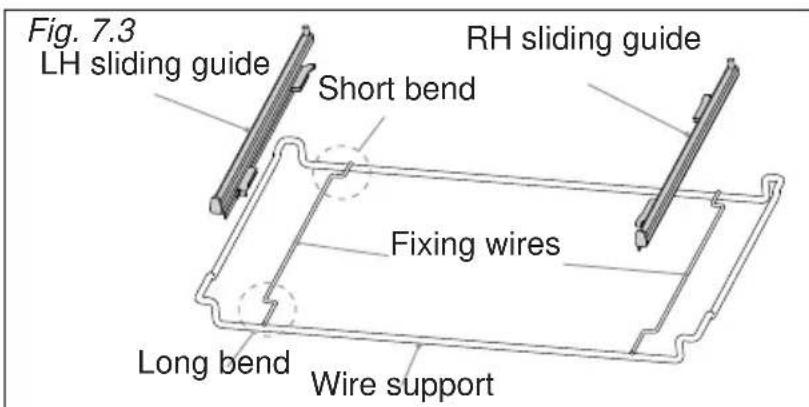 BORETTI CFBI902ZW - Important! When installing the sliding shelf support, make sure that: - 1