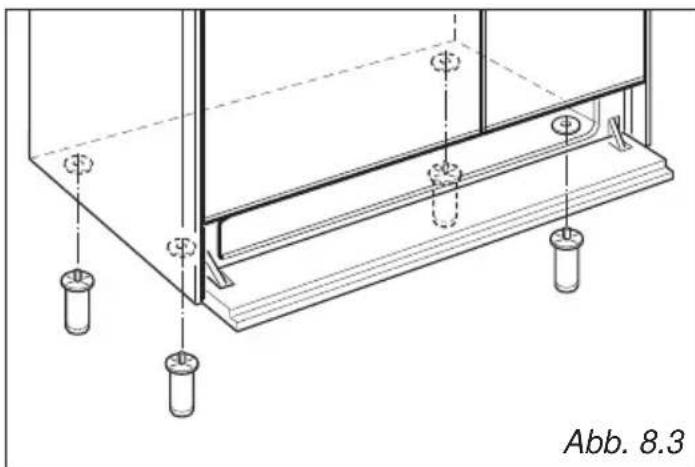 BORETTI CFBI902ZW - BEFESTIGUNG DER STELLFUSSE - 1