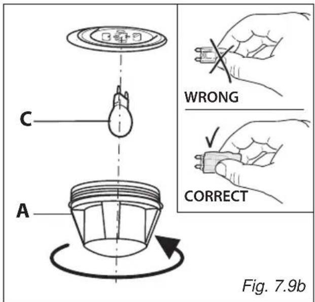 BORETTI CFBI902ZW - REPLACING THE OVEN LAMP - 1