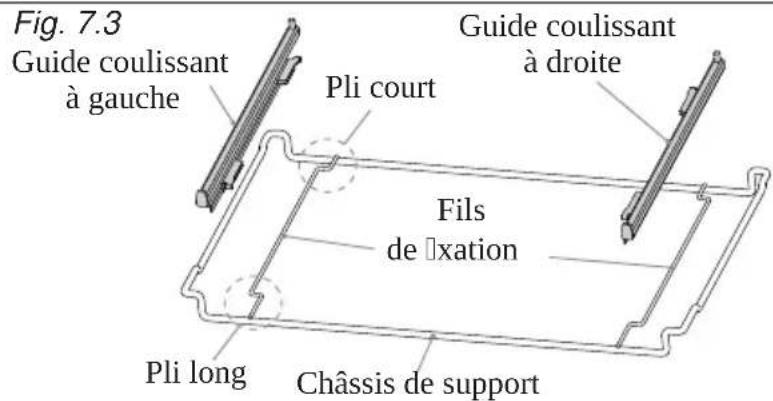 BORETTI CFBI902ZW - Support de GRILLE coulissant télescopique (fig. 7.3) - 1