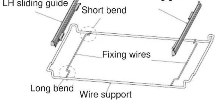 BORETTI CFBI902IX - Important! When installing the sliding shelf support, make sure that: - 1