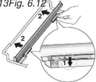 BORETTI CFBG901OWBE - Important! When installing the sliding shelf support, make sure that: - 6