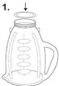OSTER 6831 - ENSAMBLADO DEL VASO - 1