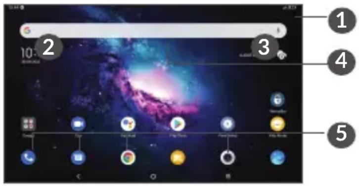 TCL 10 Tab Max - Écran d'accueil - 1