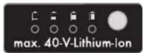 Grizzly ALS 4025 Lion - Symbols on the battery - 7